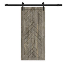 Load image into Gallery viewer, Solid Wood Hollow Core Modern Interior Sliding Barn Door with Hardware Kit