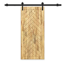 Load image into Gallery viewer, Solid Wood Hollow Core Modern Interior Sliding Barn Door with Hardware Kit