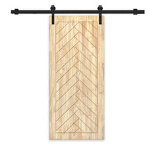 Load image into Gallery viewer, Solid Wood Hollow Core Modern Interior Sliding Barn Door with Hardware Kit