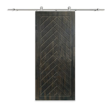 Load image into Gallery viewer, Solid Wood Hollow Core Modern Interior Sliding Barn Door with Hardware Kit