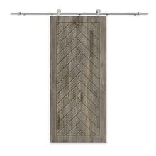 Load image into Gallery viewer, Solid Wood Hollow Core Modern Interior Sliding Barn Door with Hardware Kit