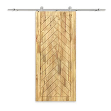 Load image into Gallery viewer, Solid Wood Hollow Core Modern Interior Sliding Barn Door with Hardware Kit