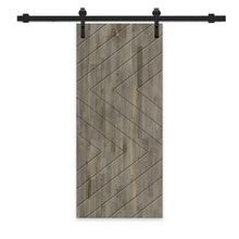 Load image into Gallery viewer, Solid Wood Hollow Core Modern Interior Sliding Barn Door with Hardware Kit