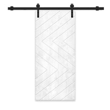 Load image into Gallery viewer, Solid Wood Hollow Core Modern Interior Sliding Barn Door with Hardware Kit