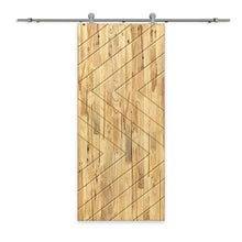 Load image into Gallery viewer, Solid Wood Hollow Core Modern Interior Sliding Barn Door with Hardware Kit