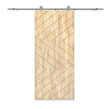 Load image into Gallery viewer, Solid Wood Hollow Core Modern Interior Sliding Barn Door with Hardware Kit