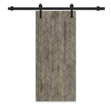 Load image into Gallery viewer, Solid Wood Hollow Core Modern Interior Sliding Barn Door with Hardware Kit