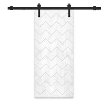 Load image into Gallery viewer, Solid Wood Hollow Core Modern Interior Sliding Barn Door with Hardware Kit