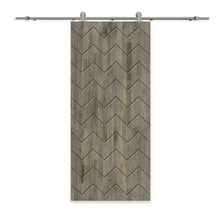 Load image into Gallery viewer, Solid Wood Hollow Core Modern Interior Sliding Barn Door with Hardware Kit