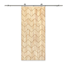 Load image into Gallery viewer, Solid Wood Hollow Core Modern Interior Sliding Barn Door with Hardware Kit