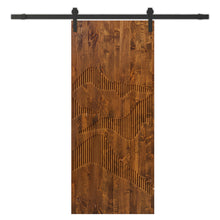 Load image into Gallery viewer, Solid Wood Hollow Core Modern Interior Sliding Barn Door with Hardware Kit