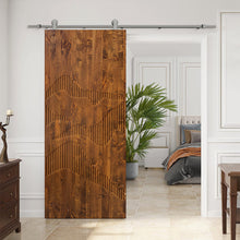 Load image into Gallery viewer, Solid Wood Hollow Core Modern Interior Sliding Barn Door with Hardware Kit