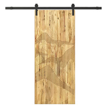 Load image into Gallery viewer, Solid Wood Hollow Core Modern Interior Sliding Barn Door with Hardware Kit