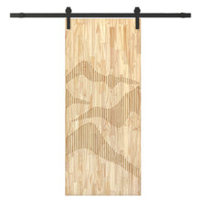 Load image into Gallery viewer, Solid Wood Hollow Core Modern Interior Sliding Barn Door with Hardware Kit