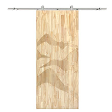 Load image into Gallery viewer, Solid Wood Hollow Core Modern Interior Sliding Barn Door with Hardware Kit