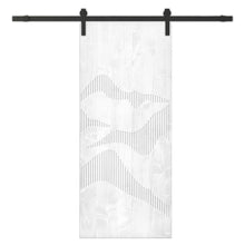 Load image into Gallery viewer, Solid Wood Hollow Core Modern Interior Sliding Barn Door with Hardware Kit