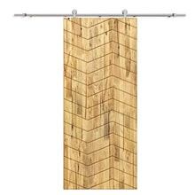 Load image into Gallery viewer, Solid Wood Hollow Core Modern Interior Sliding Barn Door with Hardware Kit