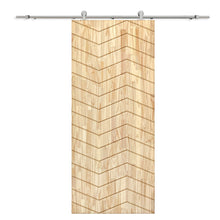 Load image into Gallery viewer, Solid Wood Hollow Core Modern Interior Sliding Barn Door with Hardware Kit