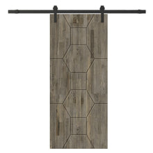 Load image into Gallery viewer, Solid Wood Hollow Core Modern Interior Sliding Barn Door with Hardware Kit
