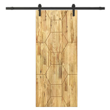 Load image into Gallery viewer, Solid Wood Hollow Core Modern Interior Sliding Barn Door with Hardware Kit
