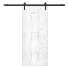 Load image into Gallery viewer, Solid Wood Hollow Core Modern Interior Sliding Barn Door with Hardware Kit