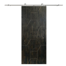 Load image into Gallery viewer, Solid Wood Hollow Core Modern Interior Sliding Barn Door with Hardware Kit