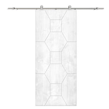 Load image into Gallery viewer, Solid Wood Hollow Core Modern Interior Sliding Barn Door with Hardware Kit