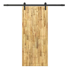Load image into Gallery viewer, Solid Wood Hollow Core Modern Interior Sliding Barn Door with Hardware Kit