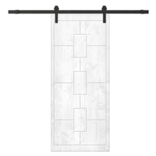 Load image into Gallery viewer, Solid Wood Hollow Core Modern Interior Sliding Barn Door with Hardware Kit