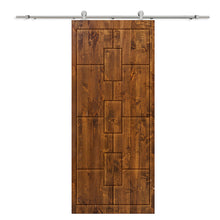 Load image into Gallery viewer, Solid Wood Hollow Core Modern Interior Sliding Barn Door with Hardware Kit