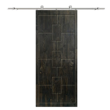 Load image into Gallery viewer, Solid Wood Hollow Core Modern Interior Sliding Barn Door with Hardware Kit
