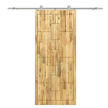 Load image into Gallery viewer, Solid Wood Hollow Core Modern Interior Sliding Barn Door with Hardware Kit