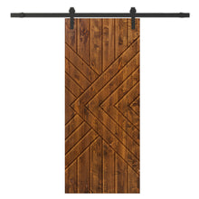 Load image into Gallery viewer, Solid Wood Hollow Core Modern Interior Sliding Barn Door with Hardware Kit