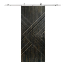Load image into Gallery viewer, Solid Wood Hollow Core Modern Interior Sliding Barn Door with Hardware Kit