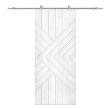 Load image into Gallery viewer, Solid Wood Hollow Core Modern Interior Sliding Barn Door with Hardware Kit