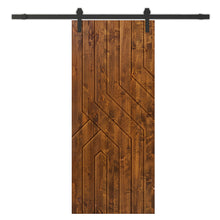 Load image into Gallery viewer, Solid Wood Hollow Core Modern Interior Sliding Barn Door with Hardware Kit