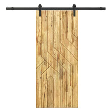 Load image into Gallery viewer, Solid Wood Hollow Core Modern Interior Sliding Barn Door with Hardware Kit