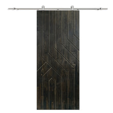 Load image into Gallery viewer, Solid Wood Hollow Core Modern Interior Sliding Barn Door with Hardware Kit