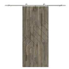 Load image into Gallery viewer, Solid Wood Hollow Core Modern Interior Sliding Barn Door with Hardware Kit
