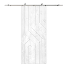 Load image into Gallery viewer, Solid Wood Hollow Core Modern Interior Sliding Barn Door with Hardware Kit