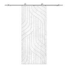 Load image into Gallery viewer, Solid Wood Hollow Core Modern Interior Sliding Barn Door with Hardware Kit