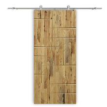 Load image into Gallery viewer, Solid Wood Hollow Core Modern Interior Sliding Barn Door with Hardware Kit