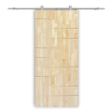 Load image into Gallery viewer, Solid Wood Hollow Core Modern Interior Sliding Barn Door with Hardware Kit