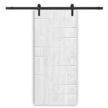 Load image into Gallery viewer, Solid Wood Hollow Core Modern Interior Sliding Barn Door with Hardware Kit