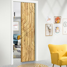 Load image into Gallery viewer, Intertwined Pattern Hollow Core Solid Wood Door Slab for Pocket Door