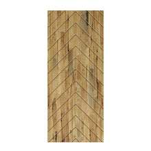 Load image into Gallery viewer, Herringbone Pattern Hollow Core Solid Wood Door Slab for Pocket Door