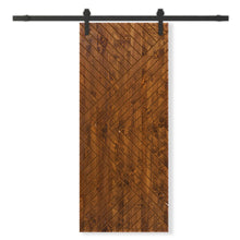 Load image into Gallery viewer, Solid Wood Hollow Core Modern Interior Sliding Barn Door with Hardware Kit