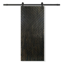 Load image into Gallery viewer, Solid Wood Hollow Core Modern Interior Sliding Barn Door with Hardware Kit