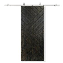 Load image into Gallery viewer, Solid Wood Hollow Core Modern Interior Sliding Barn Door with Hardware Kit
