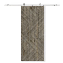 Load image into Gallery viewer, Solid Wood Hollow Core Modern Interior Sliding Barn Door with Hardware Kit